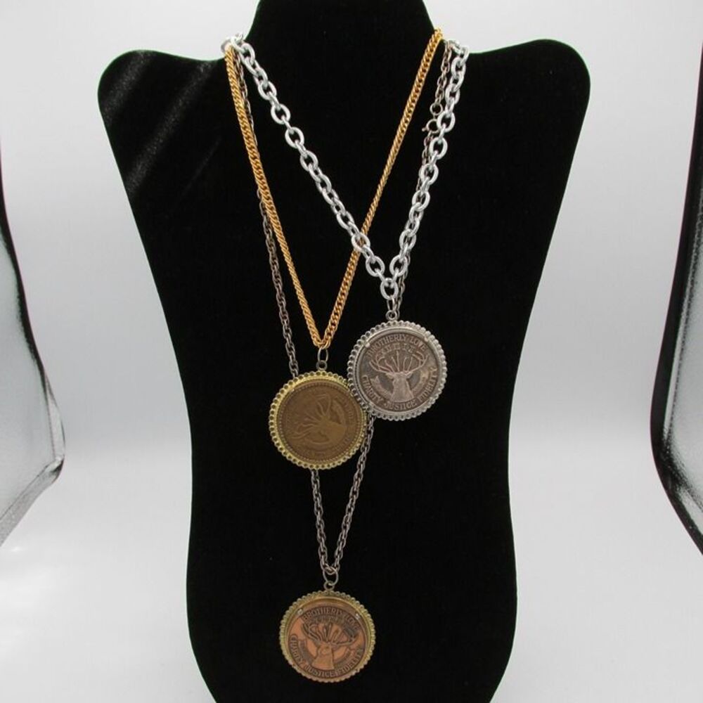 ELKS KREWE New Orleans (2) 1979 One 1976 Doubloons on Chain Vintage - Picture 1 of 12